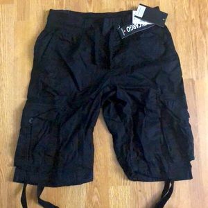 Cargo black shorts